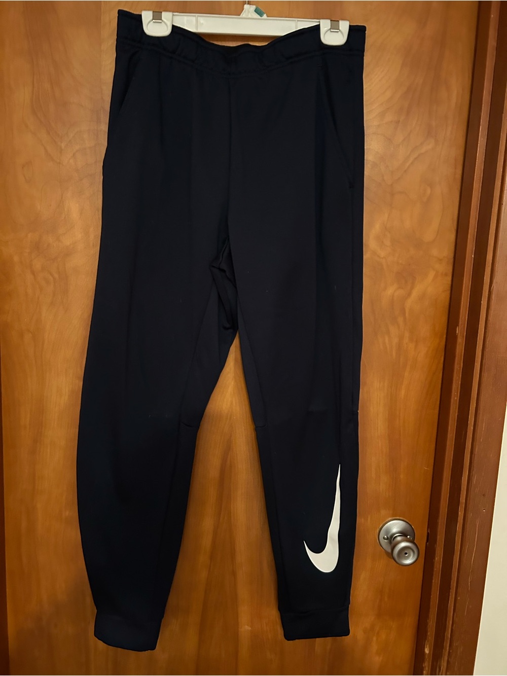Nike Navy Therma-Fit Joggers with White Swoosh Accent